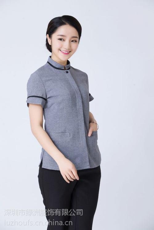 服务员男女工作服夏季酒店饭店物业保洁员pa制服短袖】批发